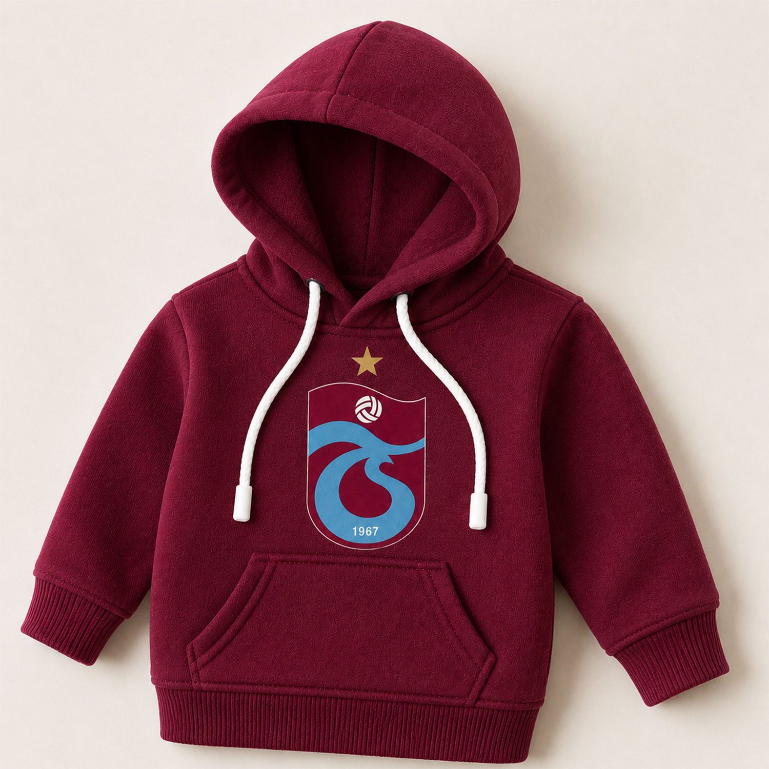 Jungengel Puppen Autositz Schaltknüppel Hoodie Trabzonspor Auto Schalthebel Abdeckung Bordo, (Einzelset, 1-tlg., Einzelartikel für einen Schaltknüppel), Mini Hoodie Schaltknüppel Abdeckung im Trabzonspor Design