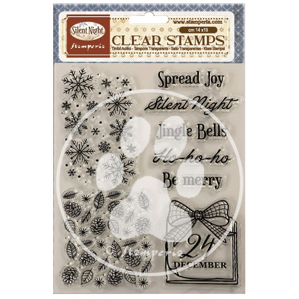 Stamperia Stempel Silent Night, 8 Stk.