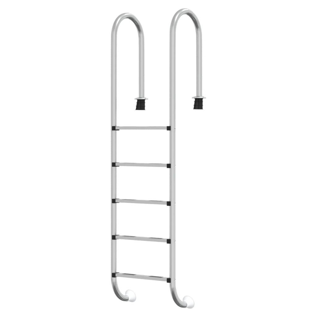 Poolleiter Einstiegsleiter Pool-Leiter 54x38x211 cm Edelstahl 304 Einstiegsleiter