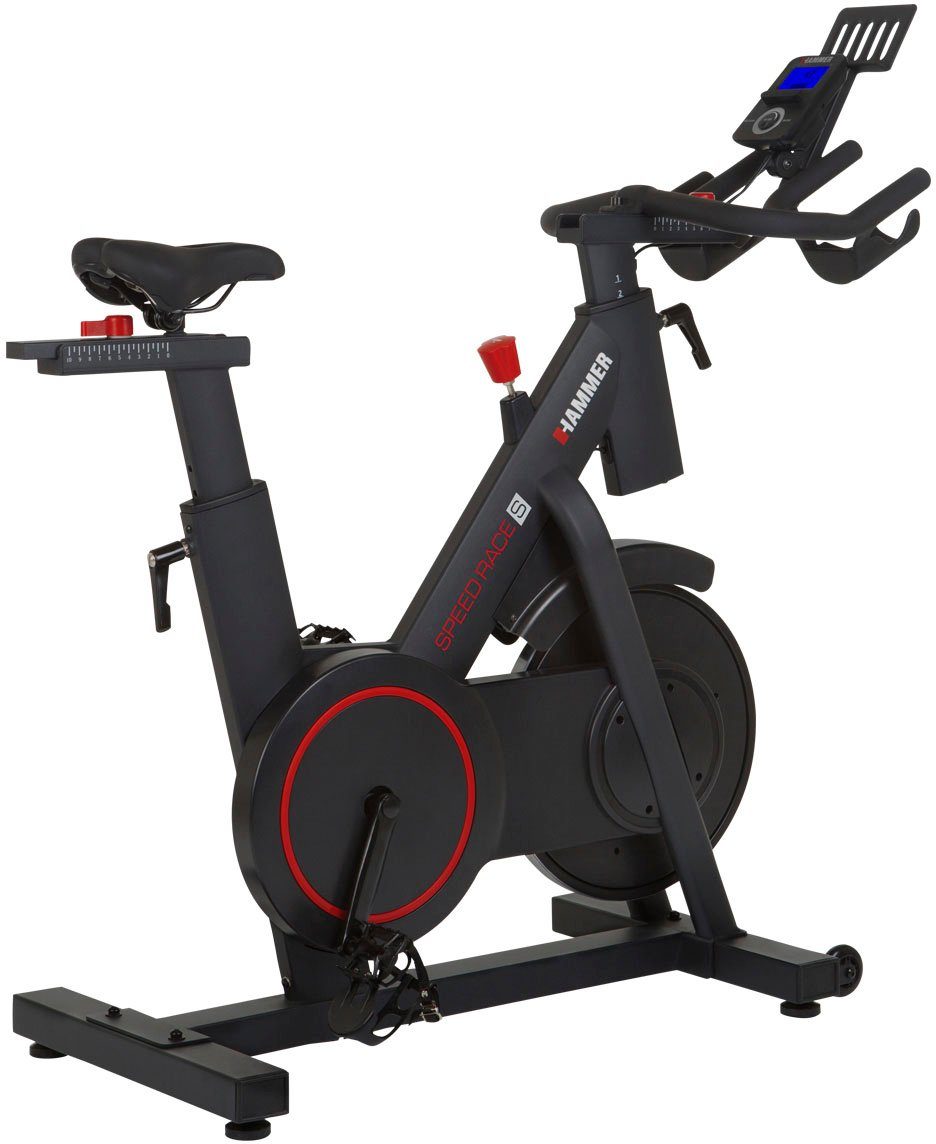Hammer Speedbike Race S (5-tlg., Trainingscomputer mit LCD-Anzeige, Fitness-Apps per Smartphone/Tablet), 150 kg max. Benutzergewicht, Fahrrad, 16 Widerstandsstufen