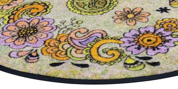 Teppich Happy Flowers, wash+dry by Kleen-Tex, rechteckig, Höhe: 7 mm