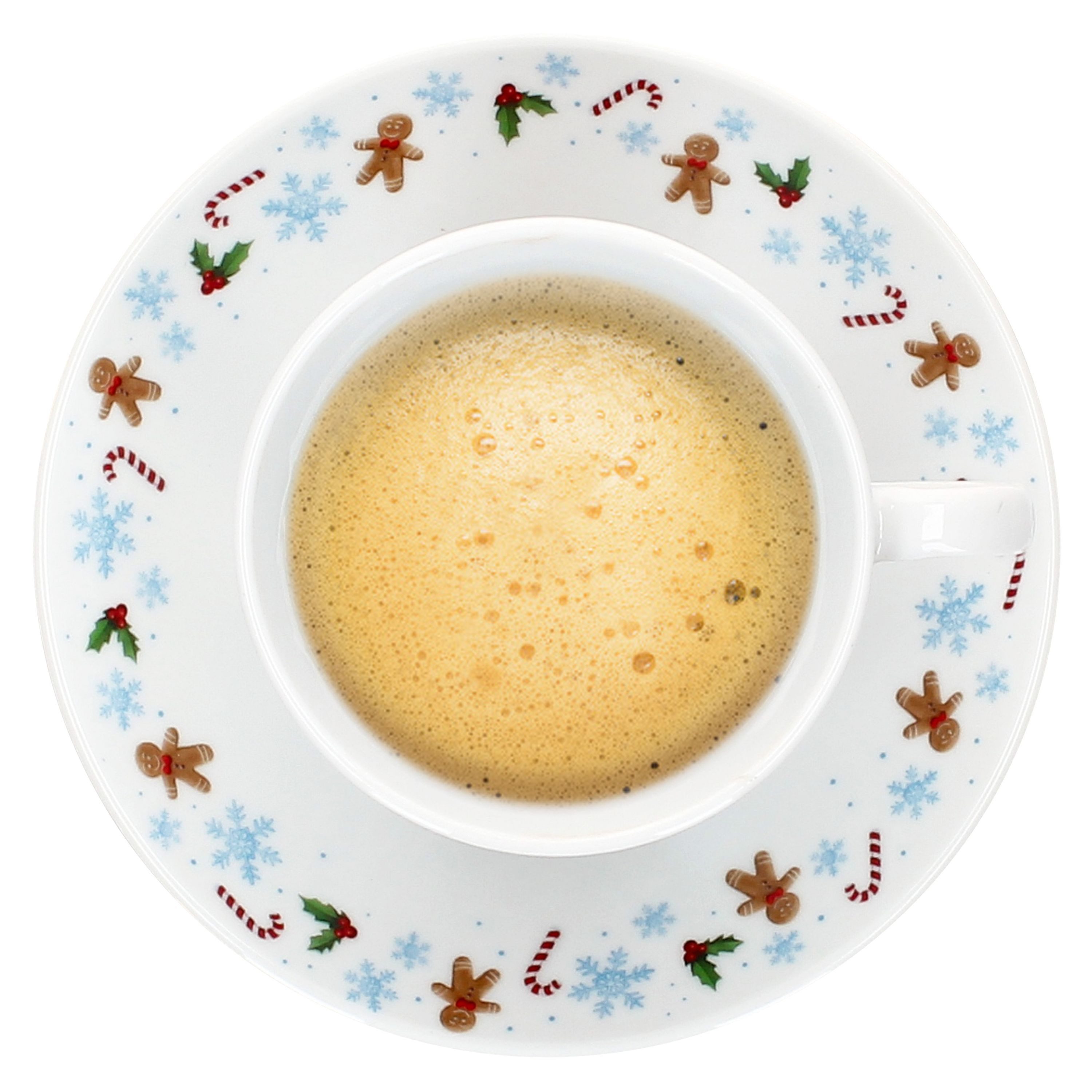 MamboCat Tasse Candyman Kaffeetassen mit Untertassen 6 Personen Porzellan Tee Kakao, Porzellan, Weihnachtsgeschirr, Weihnachten, Weihnachtsset, Geschirr