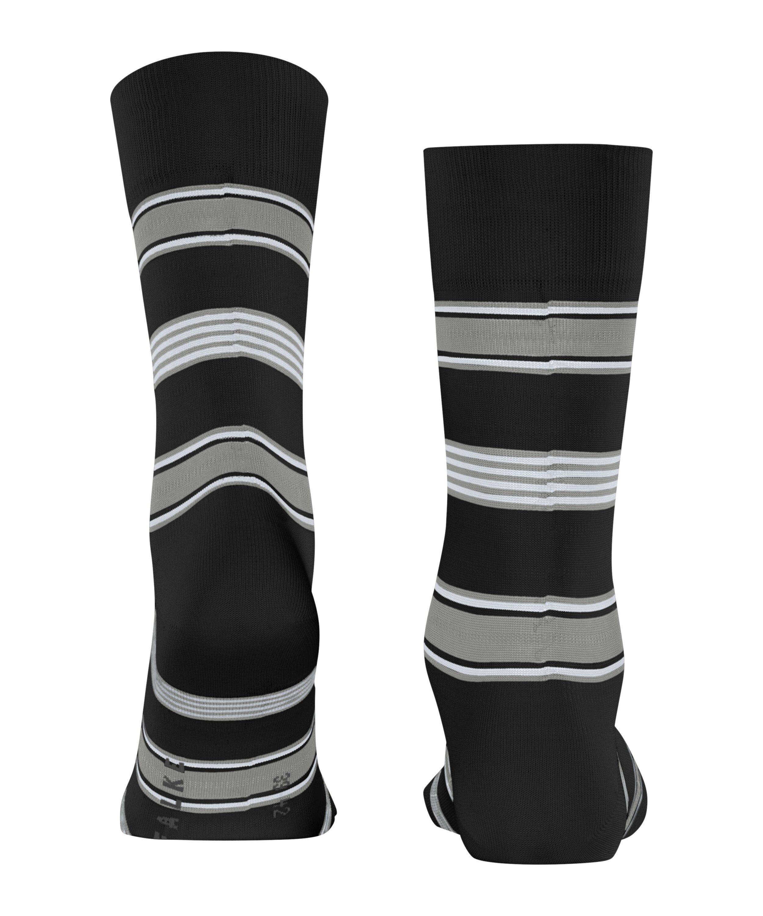 FALKE Socken Marina Stripe Socken mit weicher Baumwolle (1-Paar) mit weicher Baumwolle