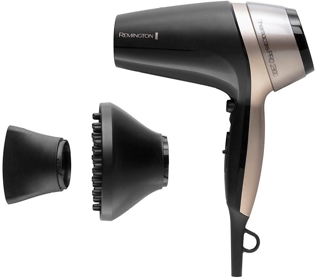 Remington Haartrockner THERMAcare PRO 2300 (D5715), 2100 W, mit Ionenpflege, THERMAcare [schnell, Keramik-Ionen-Ring + Diffusor]
