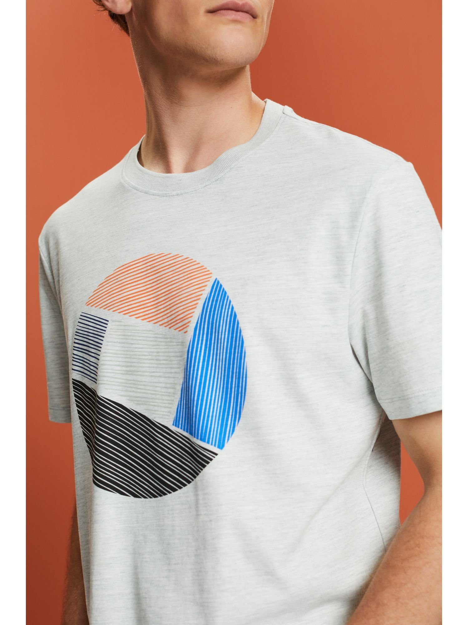 Bedrucktes aus ICE T-Shirt Rundhals-T-Shirt Jersey Esprit (1-tlg)