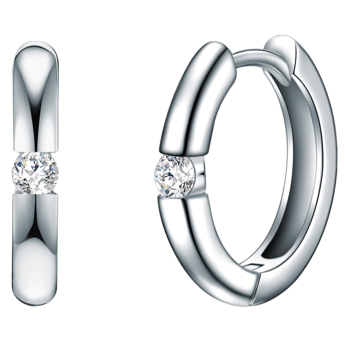 Trilani Paar Creolen silber, aus Sterling Silber günstig online kaufen