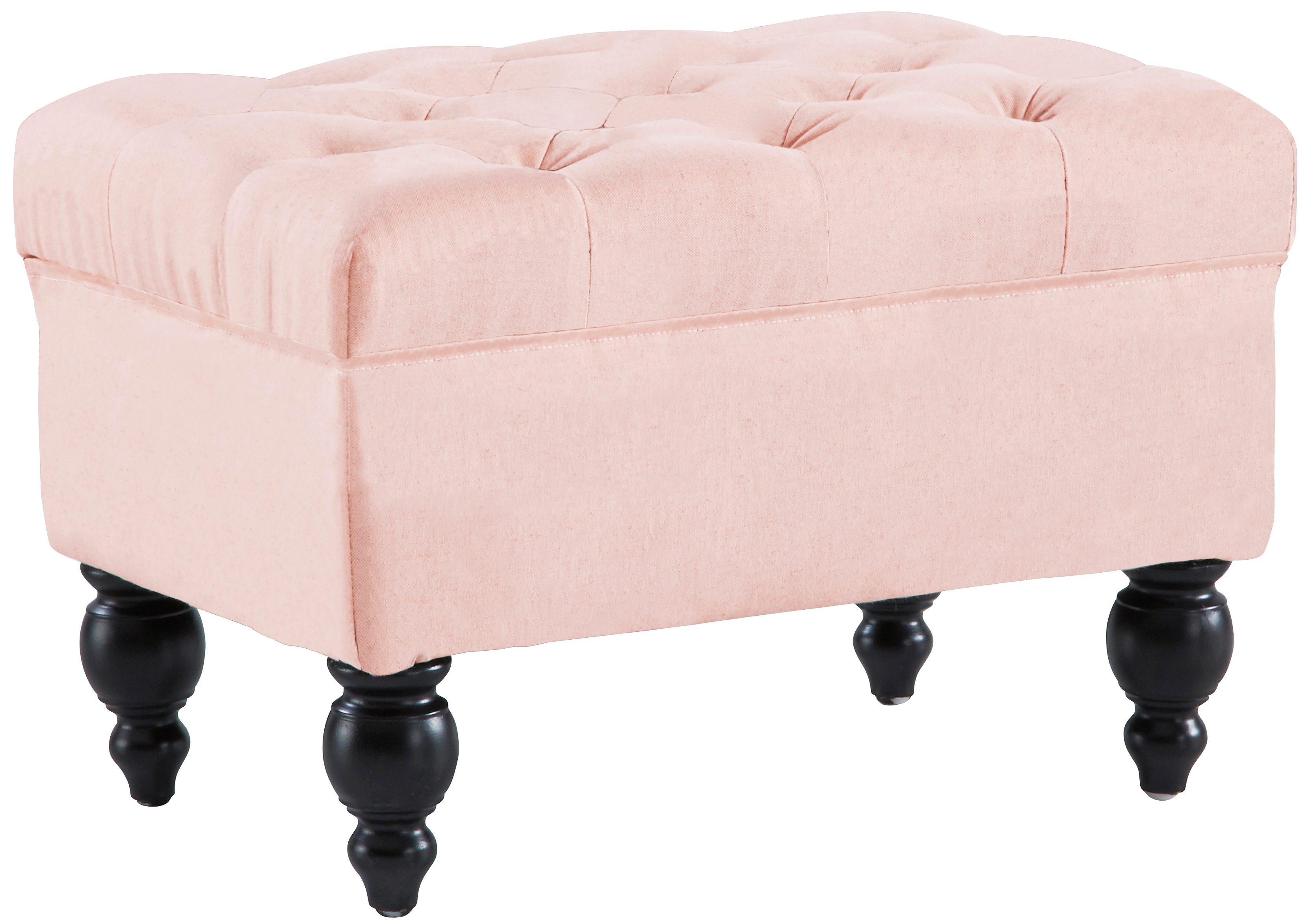 Hocker BAROCK aus dem Hause HOME AFFAIRE in der Farbe altrosa nur 99,99€