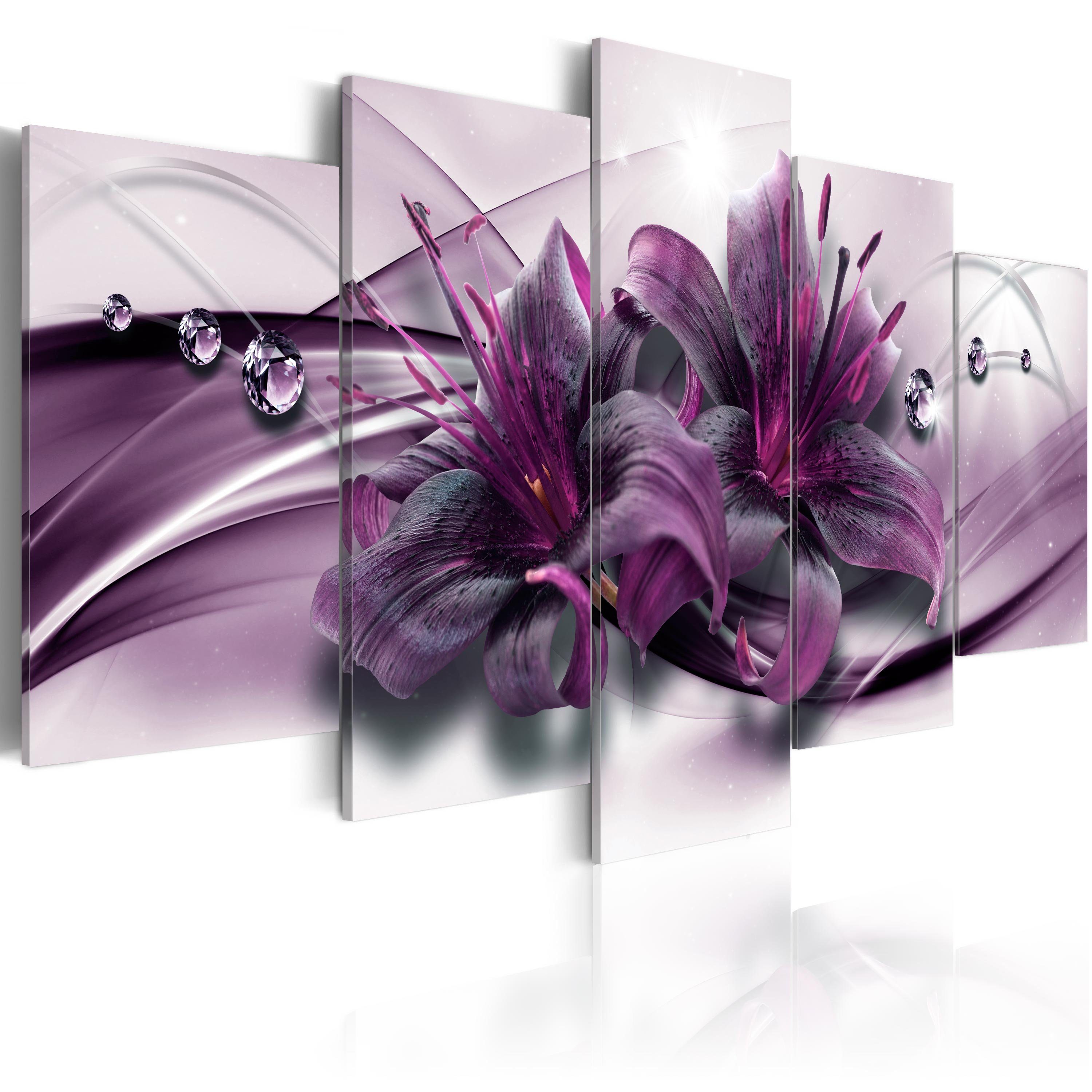 Artgeist Wandbild Violet Lily