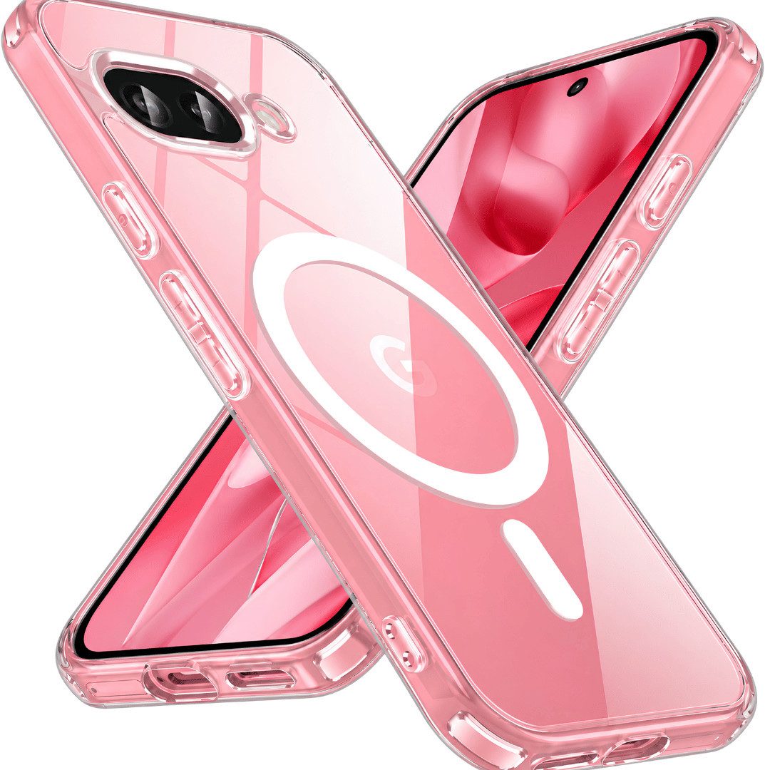 SmartUP Smartphone-Hülle für Google Pixel 9A MagSafe Case Handyhülle Smart Cover Klar Silikon 6,3, MagSafe-Technologie, präzise Aussparungen