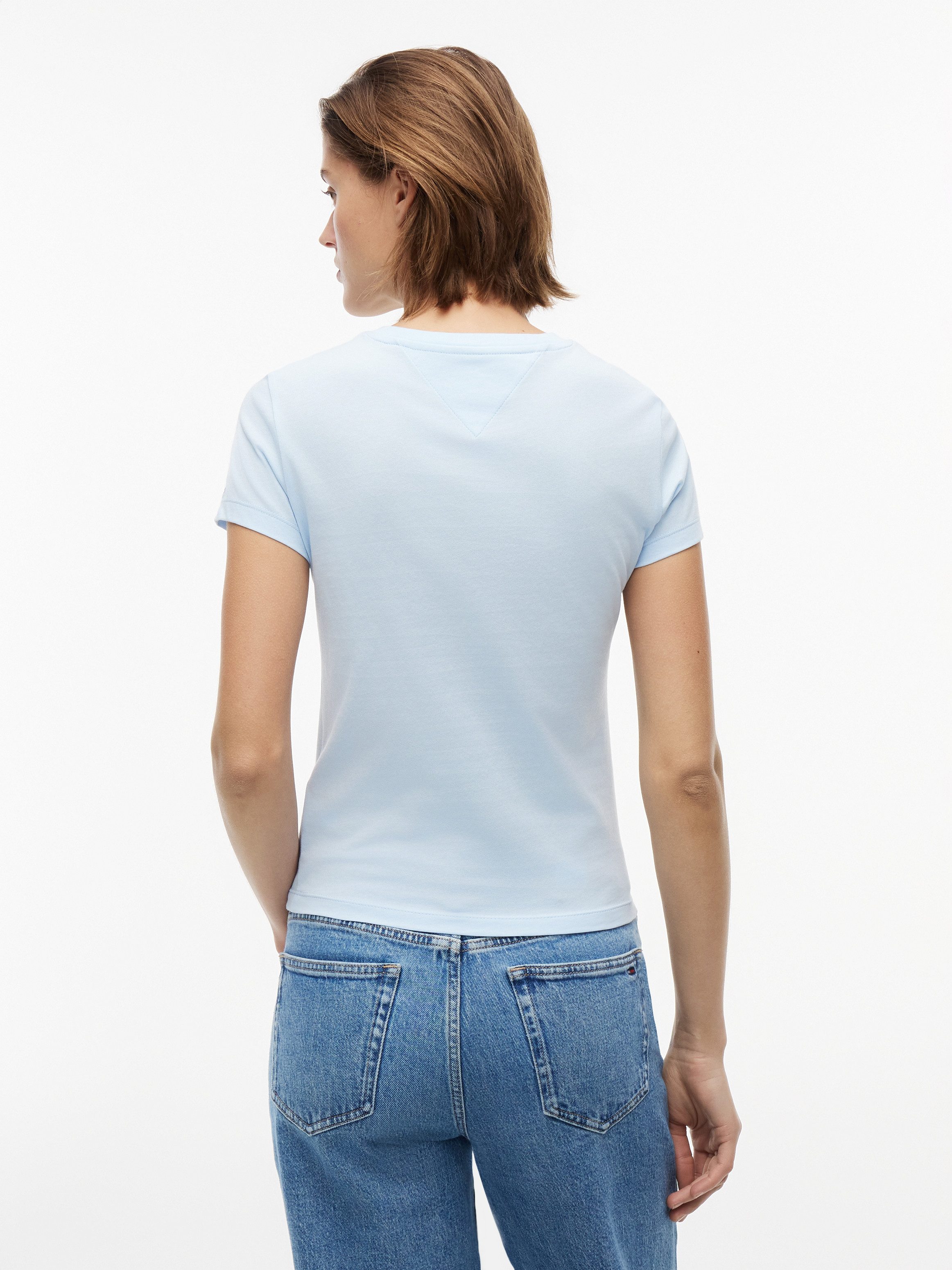Tommy Jeans T-Shirt TJW SLIM ESS LOGO 1 SS TEE EXT Baumwolle, slim fit