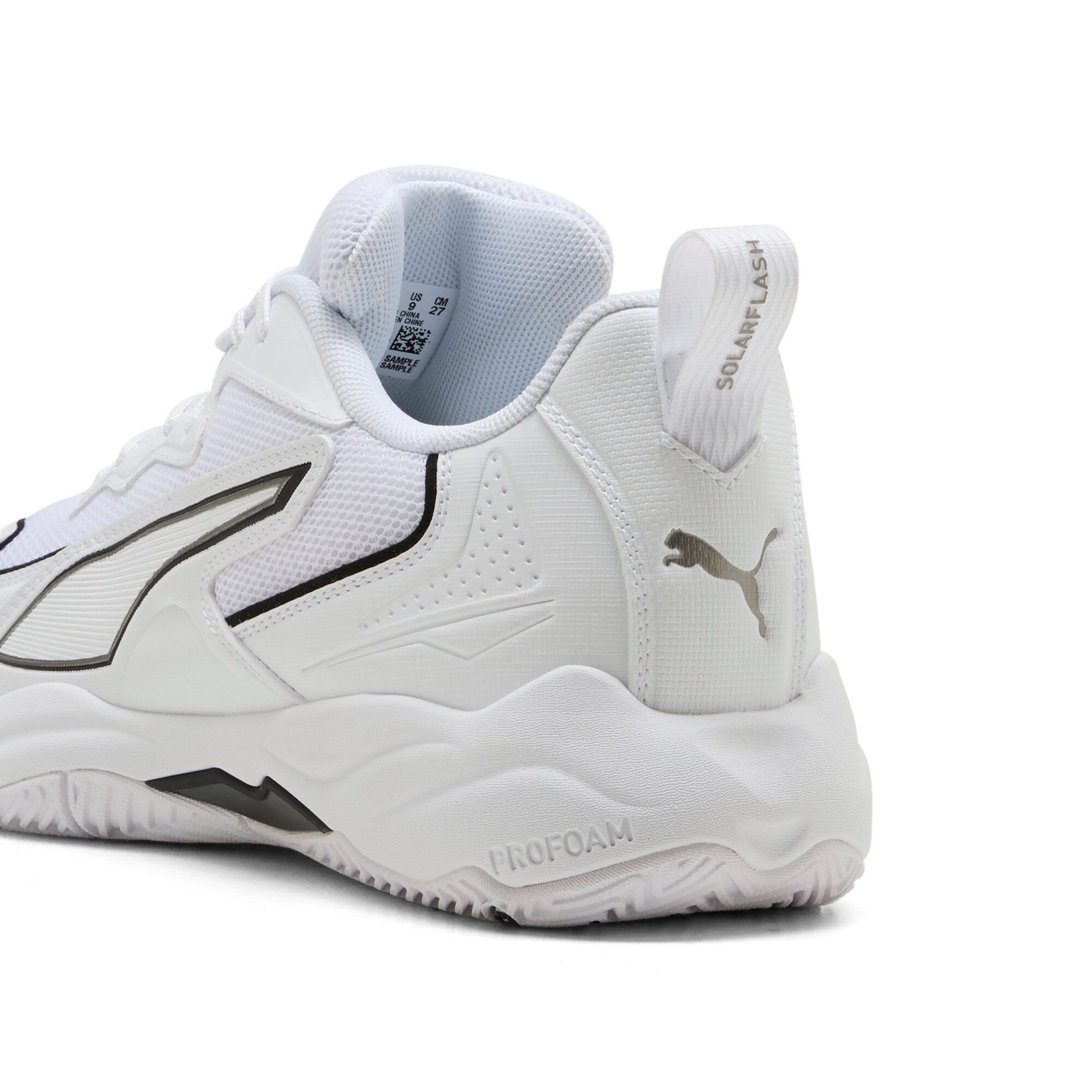 PUMA Solarflash 4 PUMA White-Puma Aged Silver Handballschuh