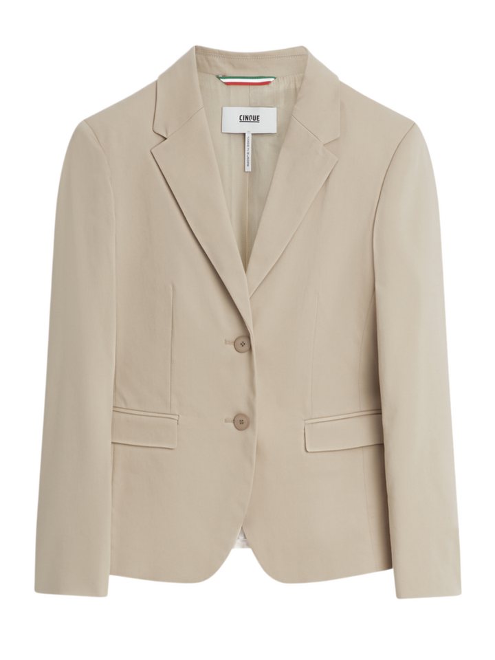 Cinque Jackenblazer natur,Business,Baumwolle,Unifarben,Lang