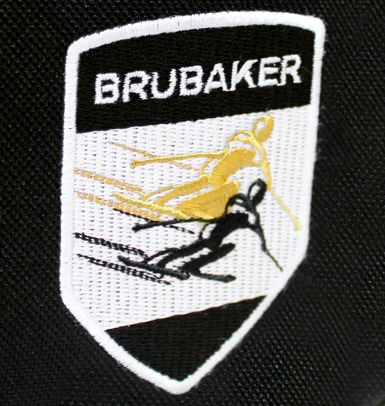 BRUBAKER Sporttasche Carver Pro reißfest Grenoble Skier Zipperverschluss, gepolsterter (1-tlg., Skisack schnittfest), und Skistöcke, Schwarz Skibag mit Ski und Skitasche Tasche für