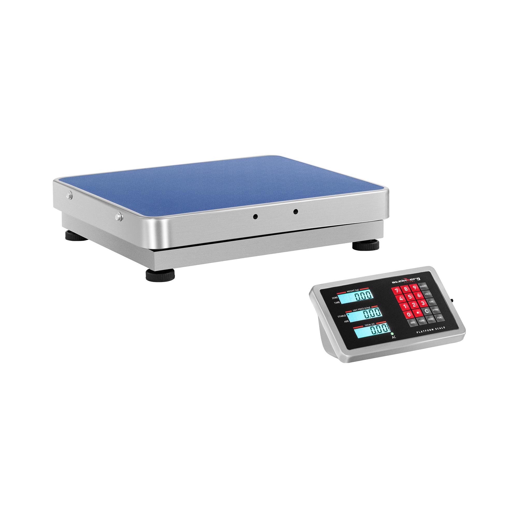 Steinberg Systems Präzisionswaage Plattformwaage 1 - 300 kg Digitalwaage Industriewaage Paket LCD 40x60, verschiedene Produktvarianten