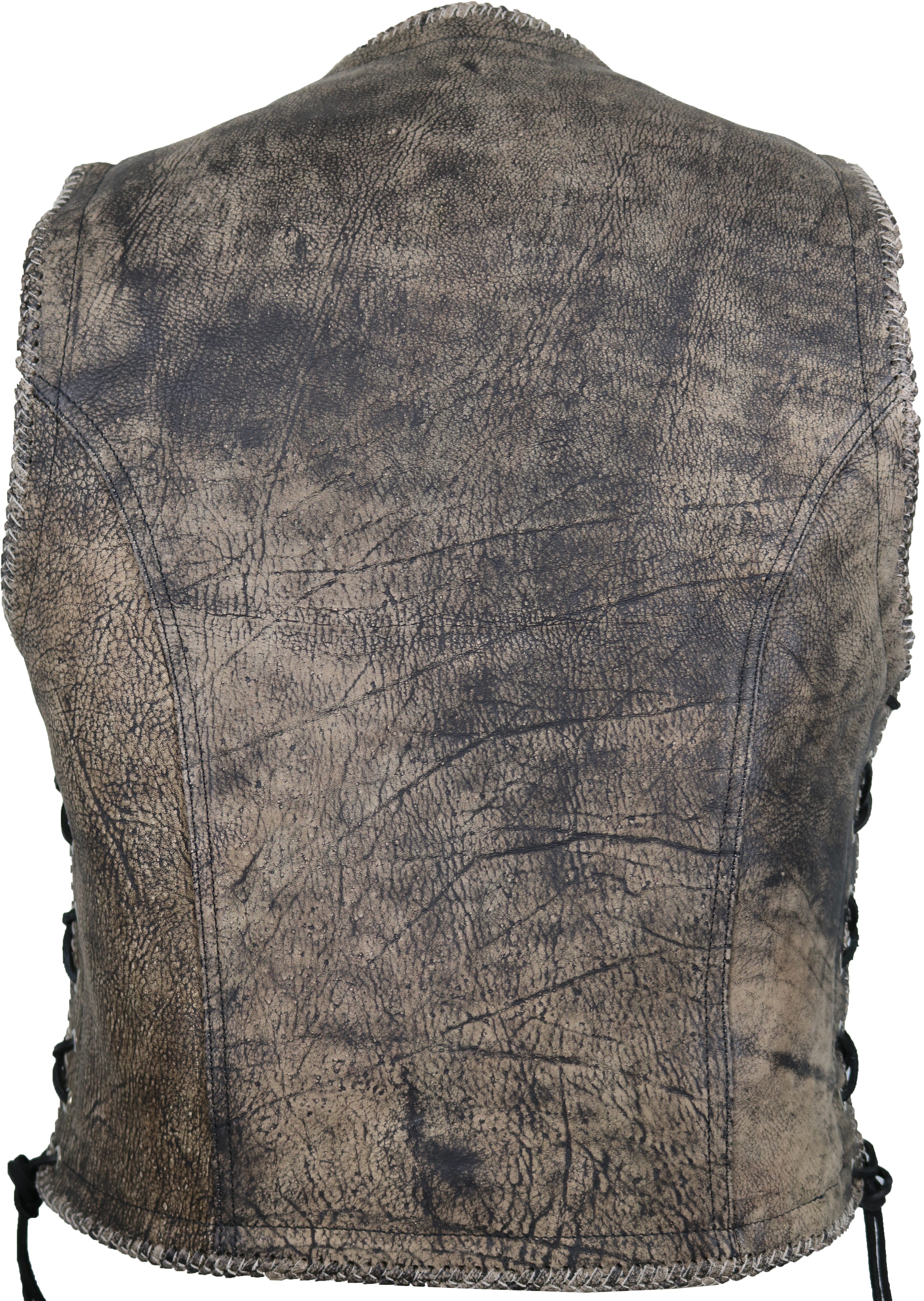 MDM Lederweste Herren Vintage Motorrad Biker günstig online kaufen