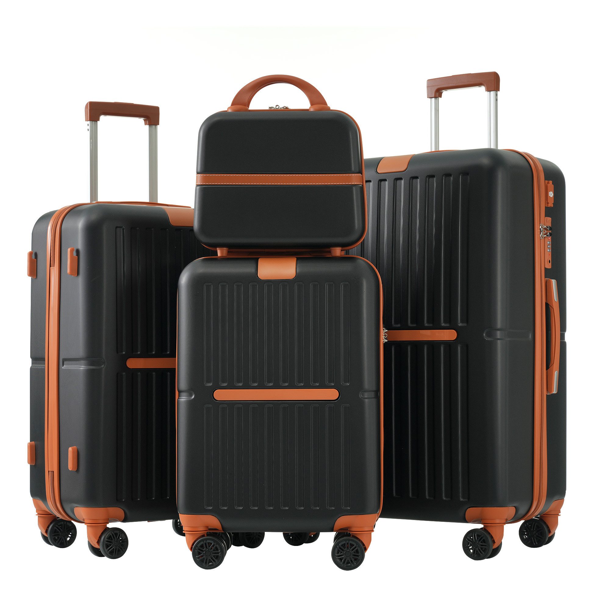 OKWISH Trolleyset Hartschalenkoffer-Set, Hartschalen-Trolley, 4 Rollen, günstig online kaufen