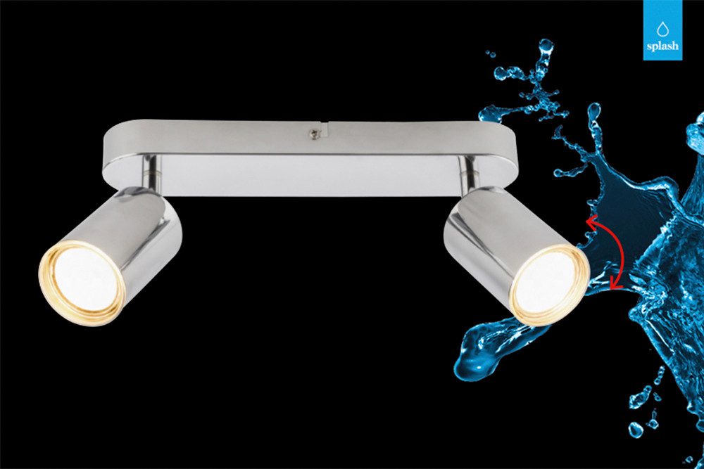 Briloner Leuchten LED Deckenspot NERIDA, ohne Leuchtmittel, 27x8,5 cm, Wohnzimmer, Schlafzimmer, Badezimmer, Büro