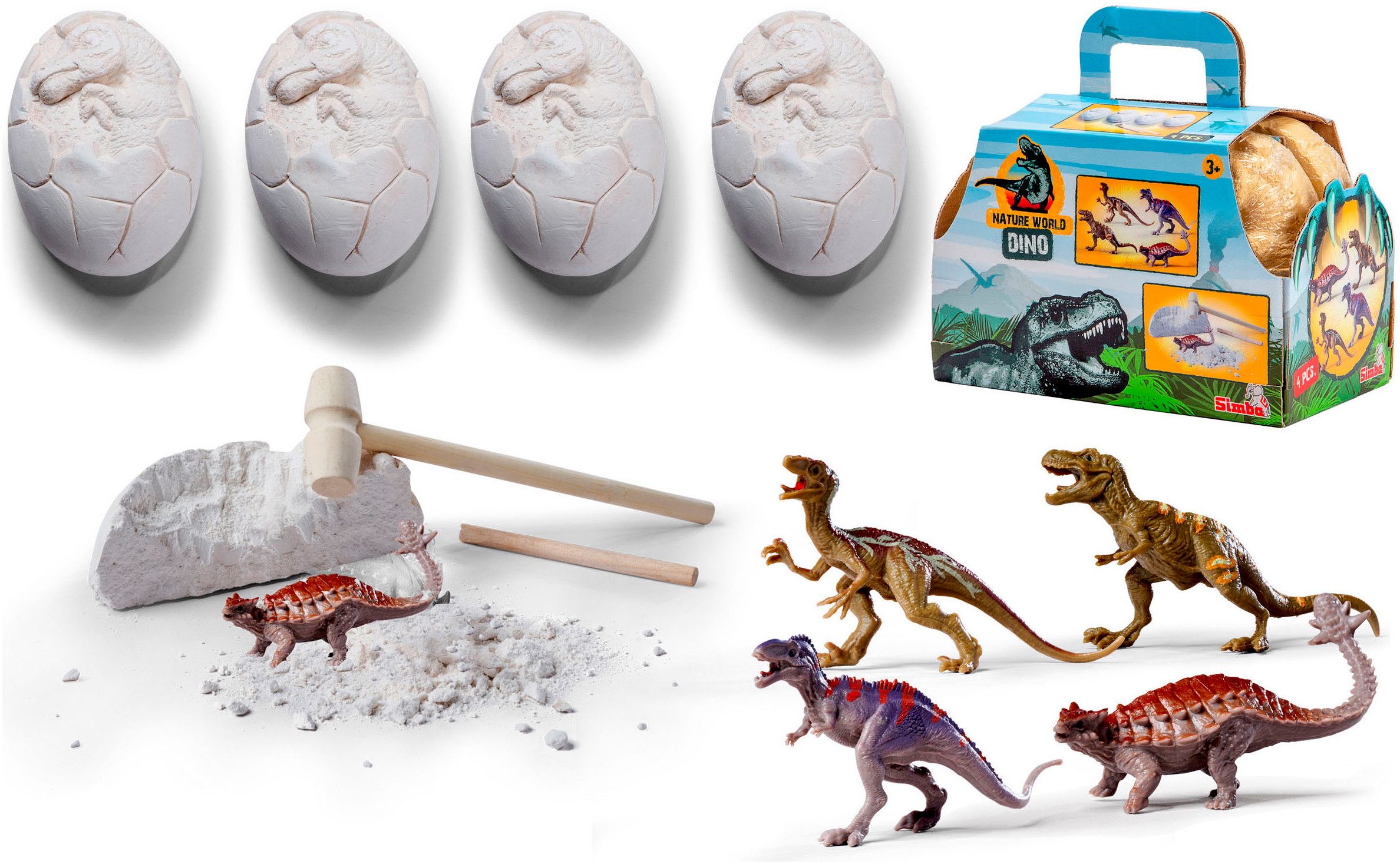 SIMBA Experimentierkasten Natur World, Dinos zum Ausgraben