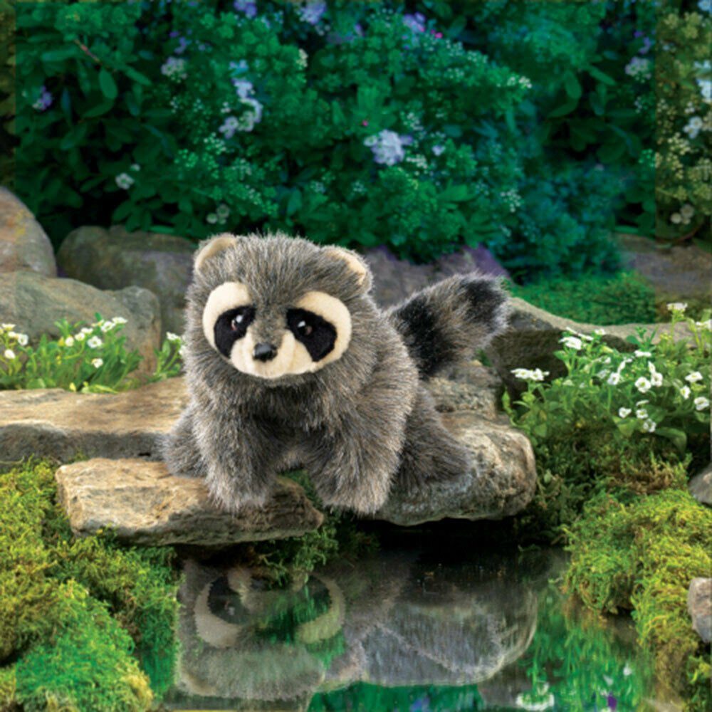 Folkmanis Handpuppen Handpuppe Folkmanis Handpuppe Kleiner Waschbär 2238 (Packung)