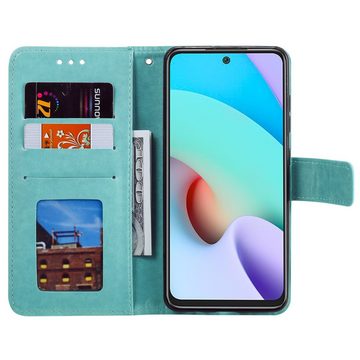CoverKingz Handyhülle Hülle für Xiaomi Poco M4 Pro 5G/Redmi Note 11S 5G Handy Flip Case, Klapphülle Schutzhülle mit Kartenfach Schutztasche Motiv Mandala