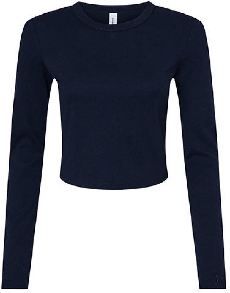 Bella + Canvas Longsleeve Women´s Micro Rib Long Sleeve Baby Tee Langarmshirt Damen