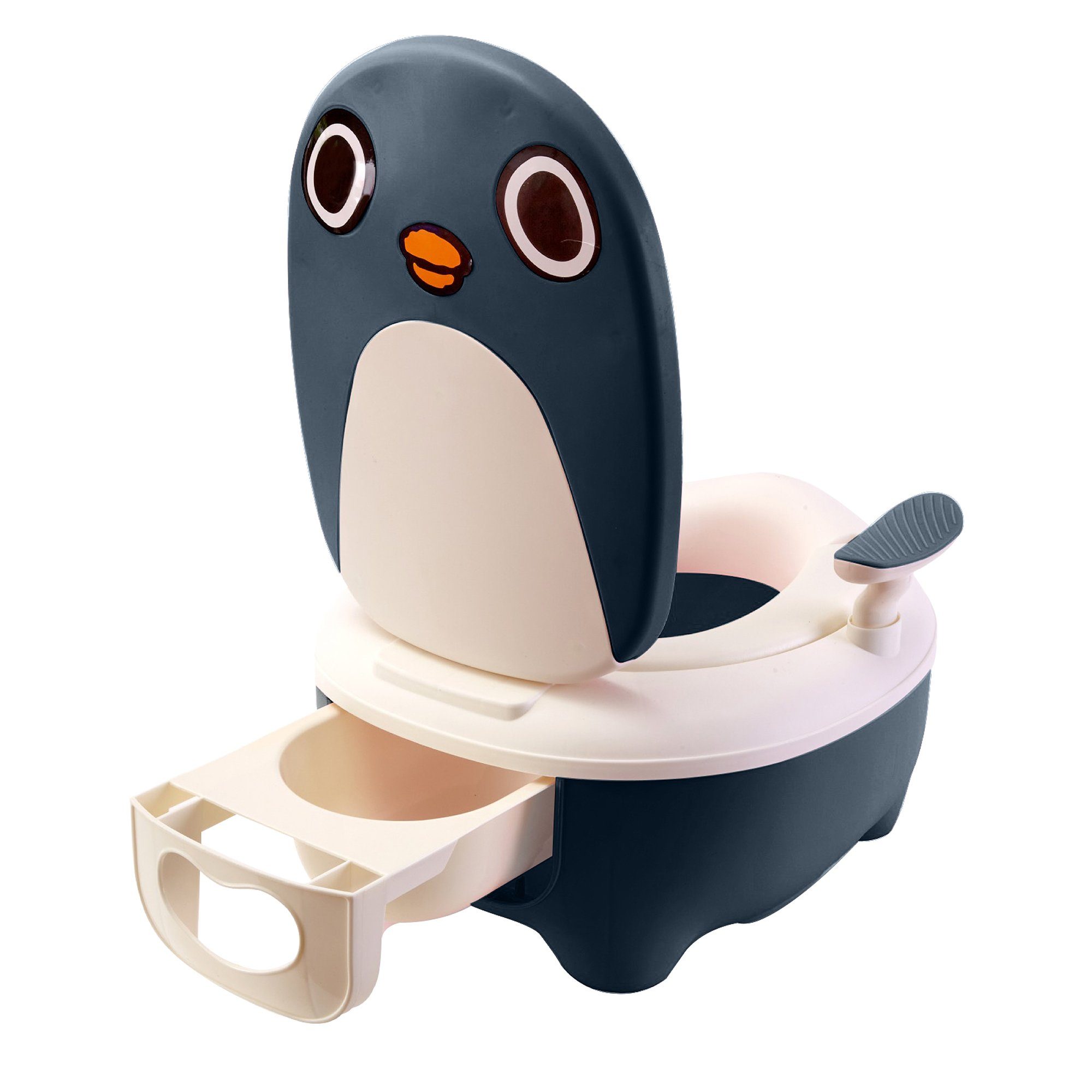 wuuhoo Toilettentrainer Mini Toilette Pingu für kleine Kinder, Töpfchen und Kinder-WC für Babys und Kleinkinder