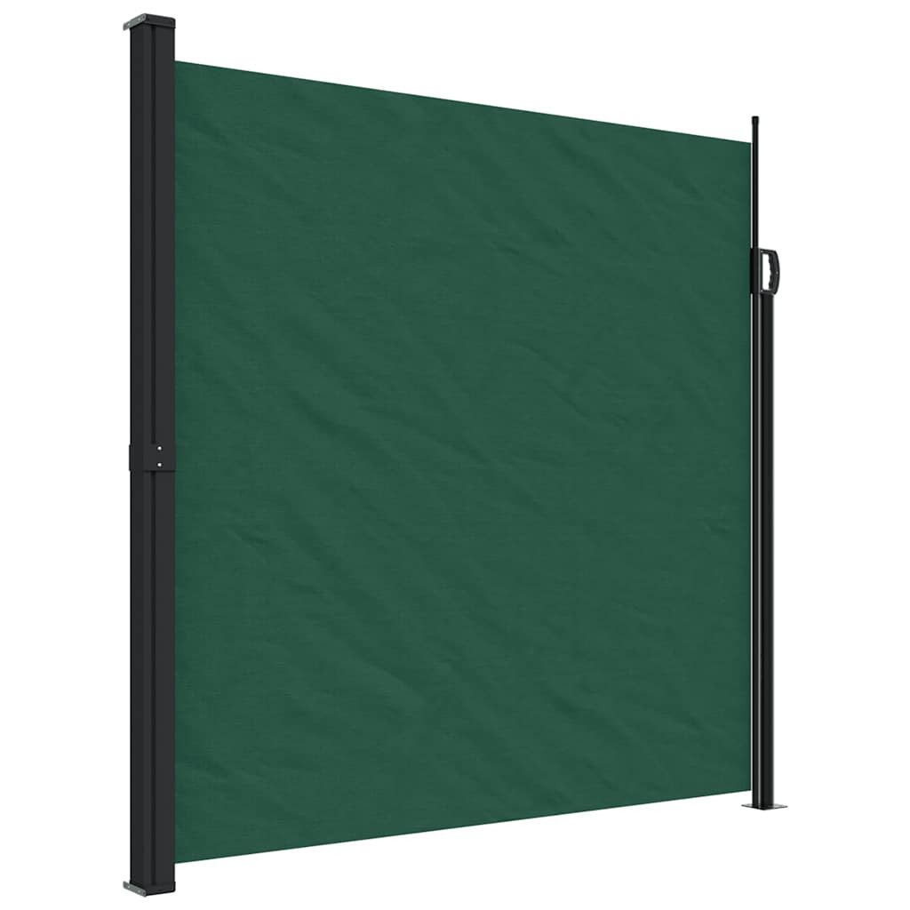 vidaXL Seitenmarkise Seitenmarkise Ausziehbar Dunkelgrün 200x300 cm