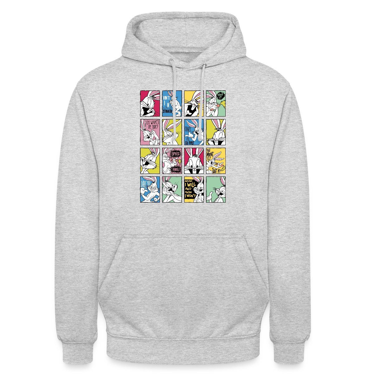 Hoodie Looney Tunes Bugs Bunny Kacheln Unisex Hoodie