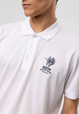 DUEESP Kurzarmshirt T-Shirt mit Polokragen