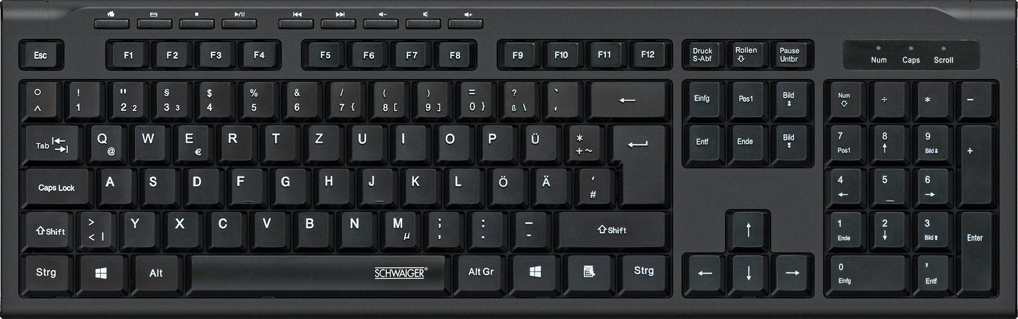 Schwaiger KB1000 13 PC-Tastatur (mit Ziffernblock) – Bild 2 von 2