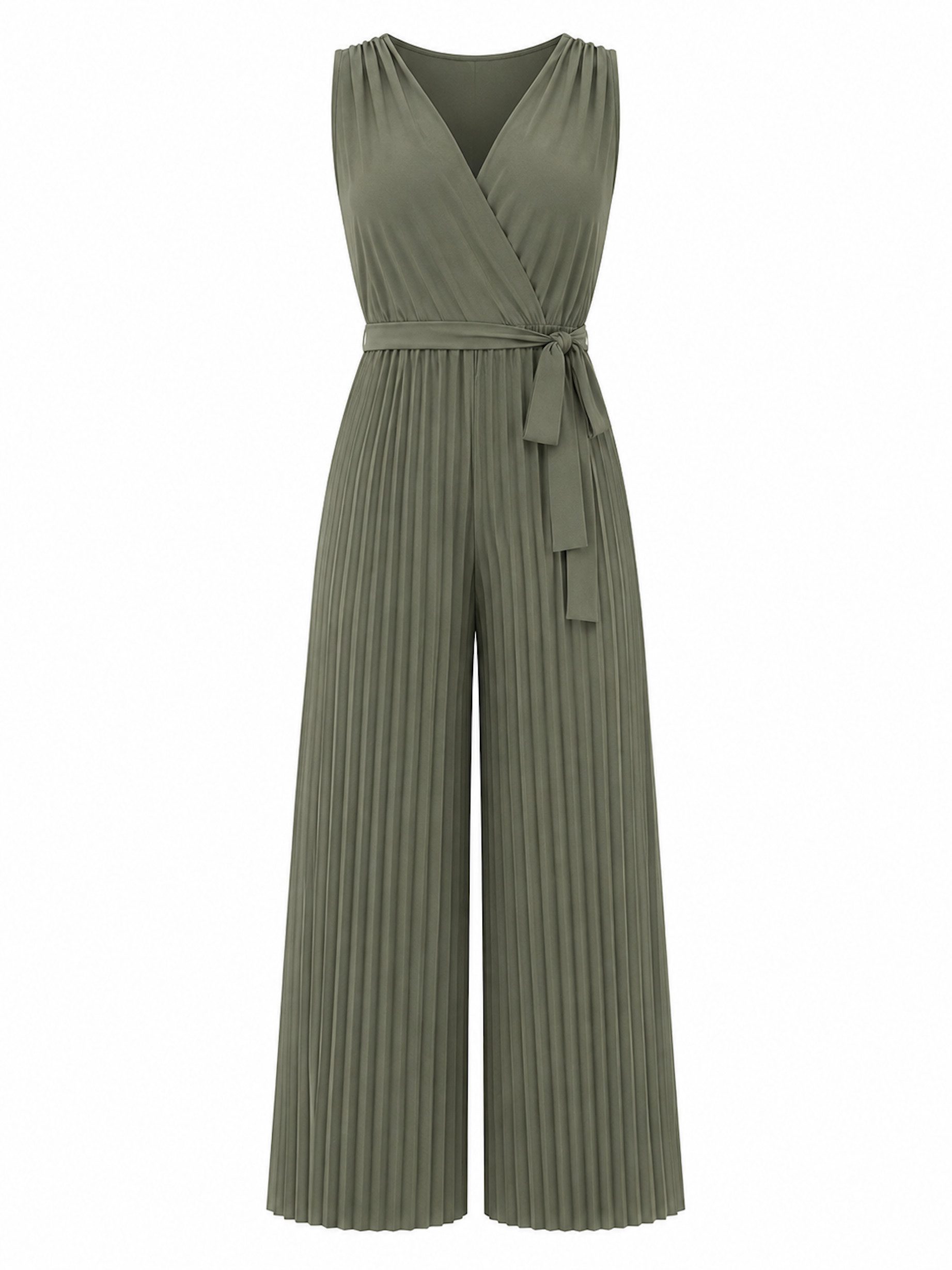 Worldclassca Jumpsuit Worldclassca Jumpsuit Pleated Overalls mit Gürtel Ärmellos Sommer Neu Neue Kollektion - Stilvolle und gemütliche Sommer Mode für Damen