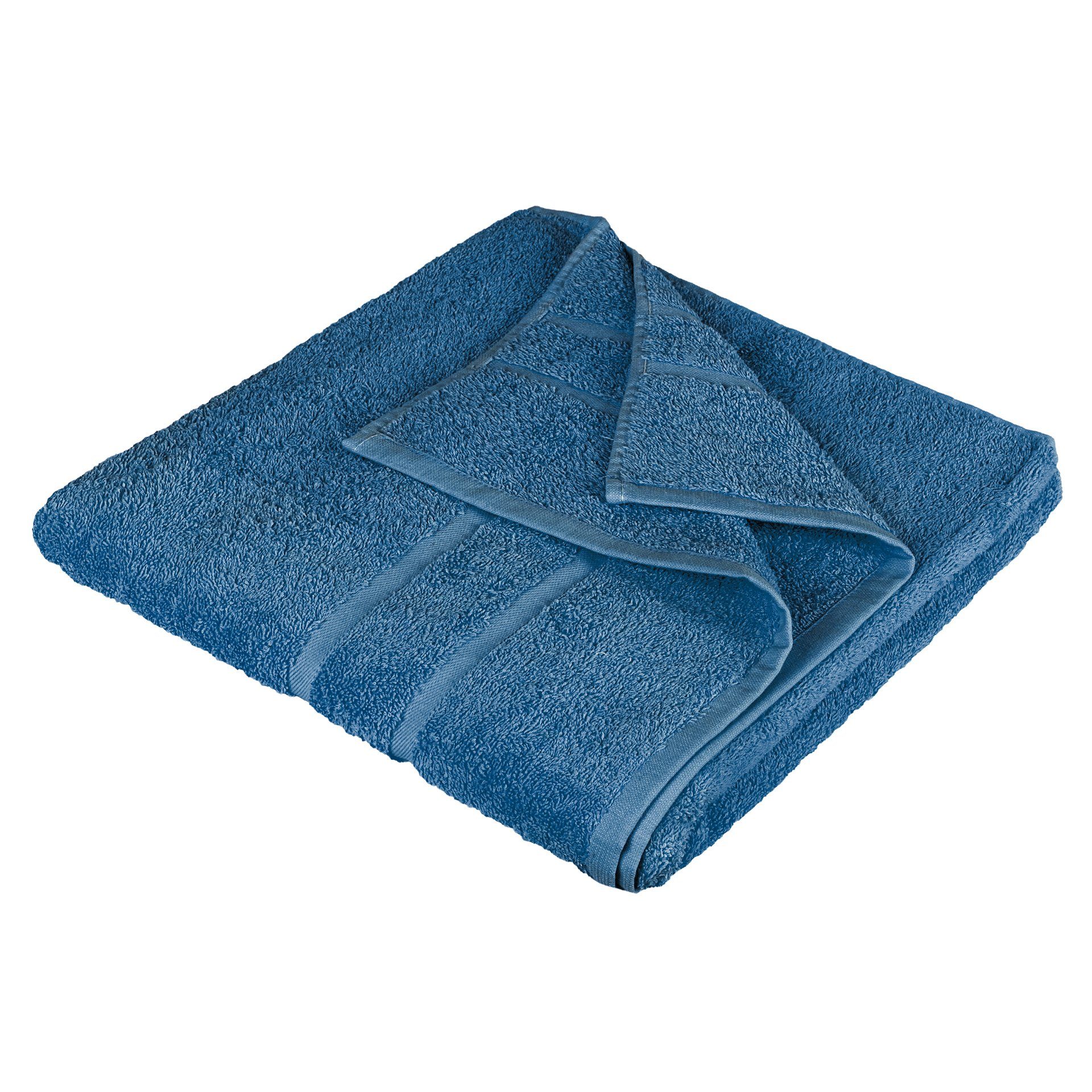 zur Badetücher Gästehandtücher 500 Duschtücher 100% Handtuch in GSM Saunatücher Handtücher Dunkelblau Wahl StickandShine Baumwolle