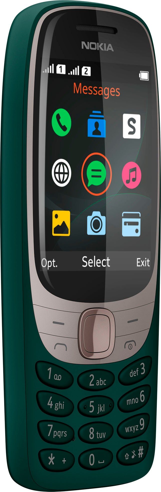 Nokia 6310 Smartphone (7,11 cm/2,8 Zoll, 0,016 GB Speicherplatz),  MicroSD-Kartensteckplatz unterstützt bis zu 32 GB | alle Smartphones