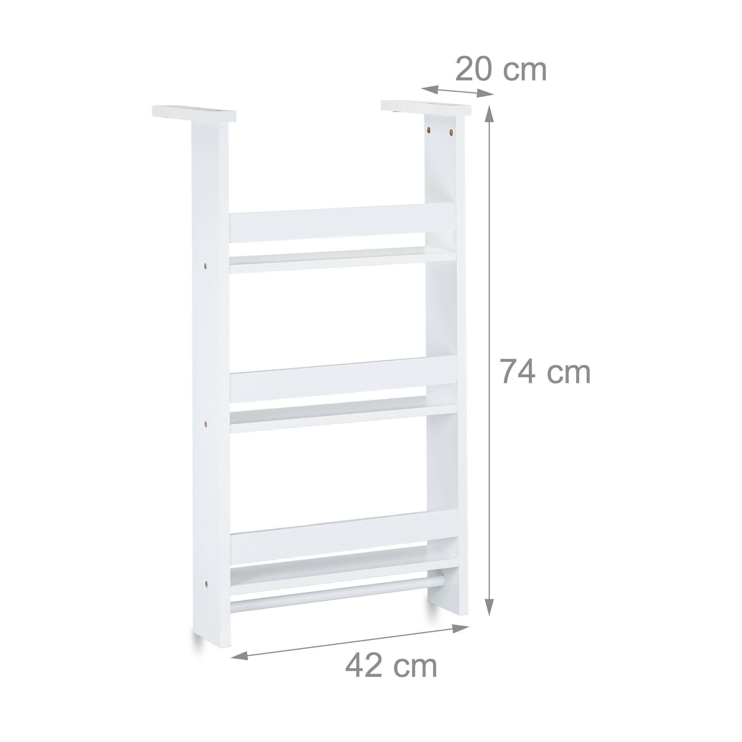 relaxdays Hängeregal für Kühlschrank