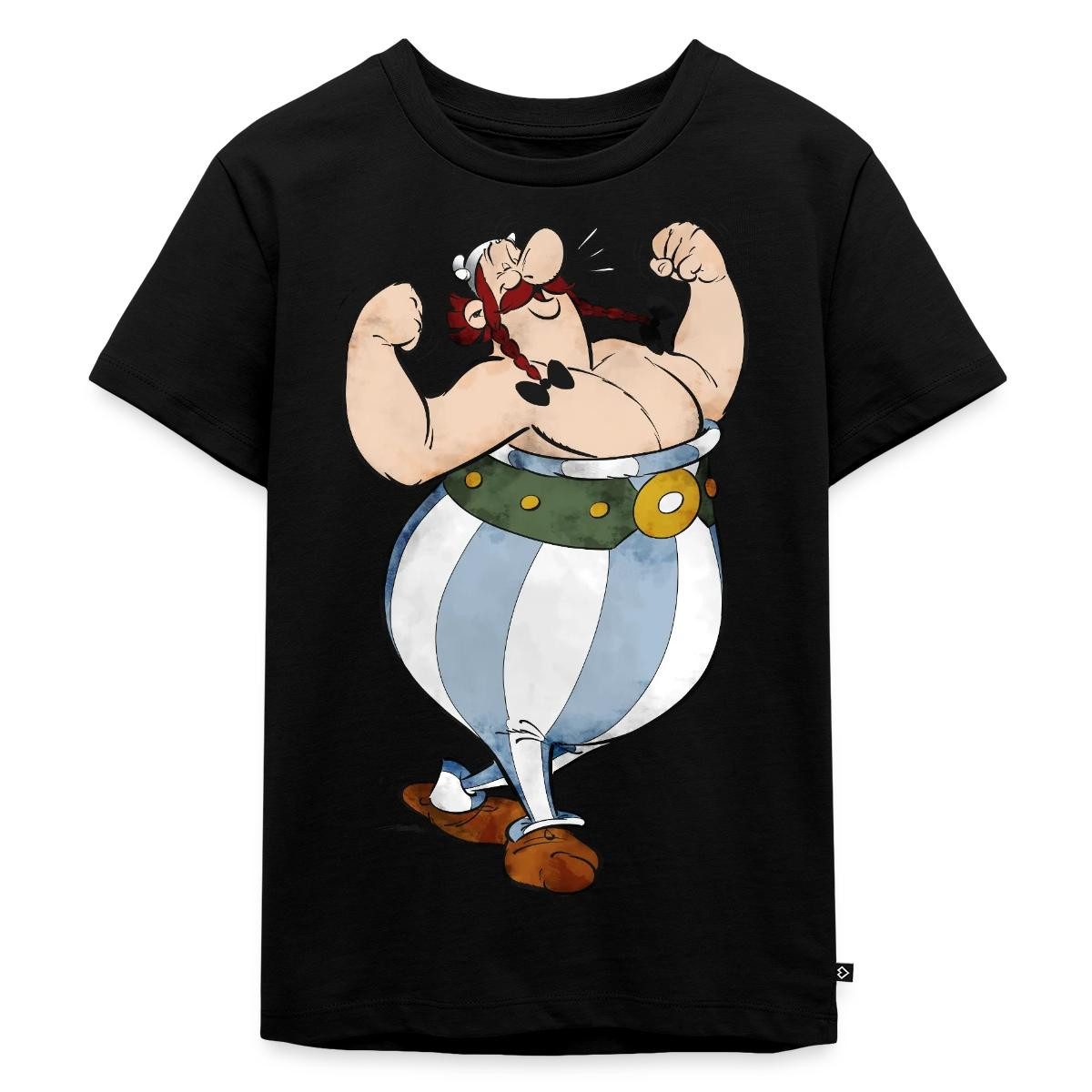 T-Shirt Asterix & Obelix Glücklich Muskeln Kinder Premium T-Shirt