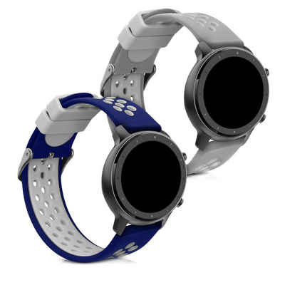 kwmobile Uhrenarmband, 2x Sportarmband kompatibel mit Huami Amazfit GTR (47mm) / GTR 2 / GTR 2e / GTR3 / GTR 3 Pro - Armband TPU Silikon Set Fitnesstracker