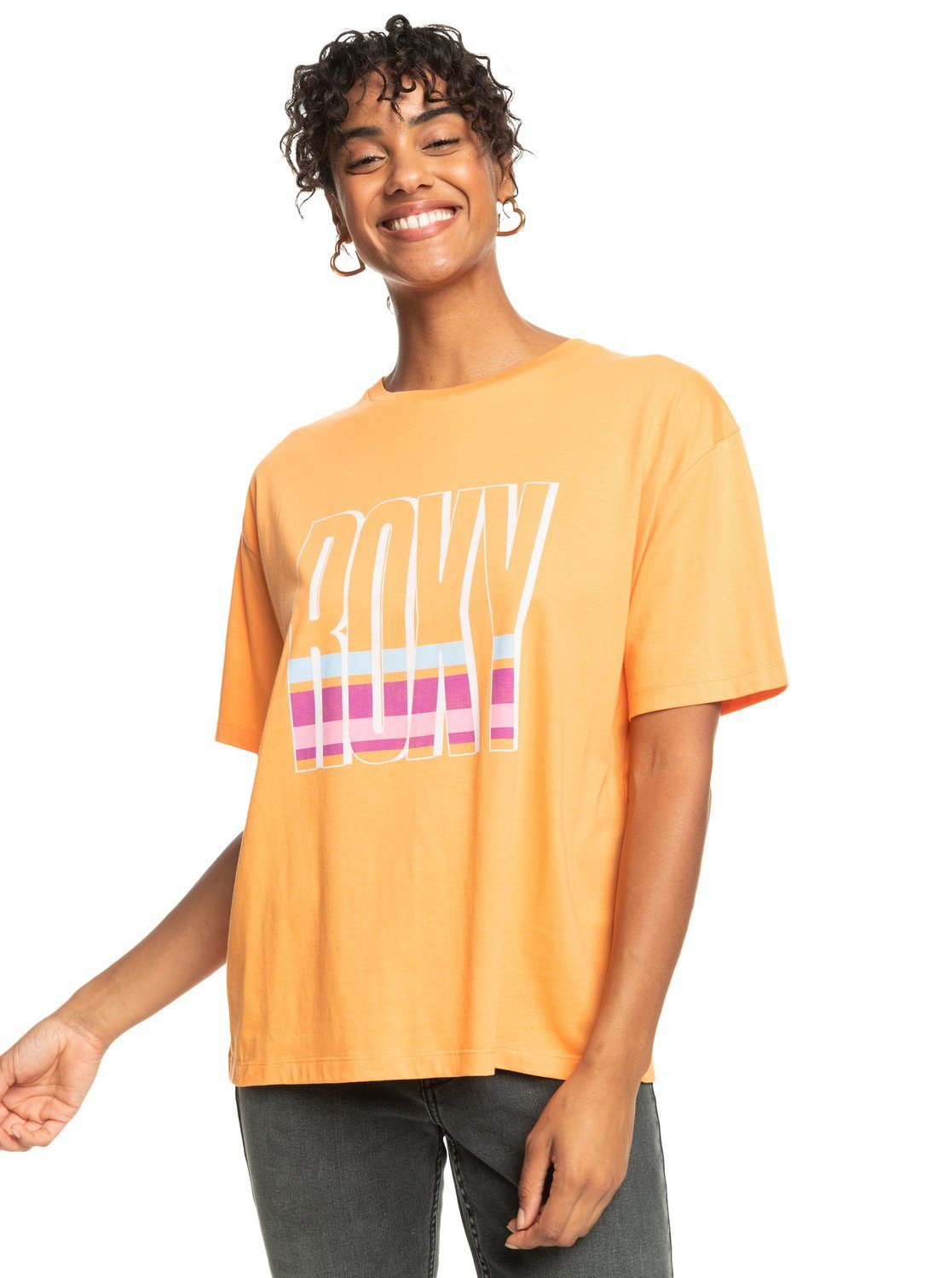 Roxy T-Shirt Sand Under The Sky Tangerine
