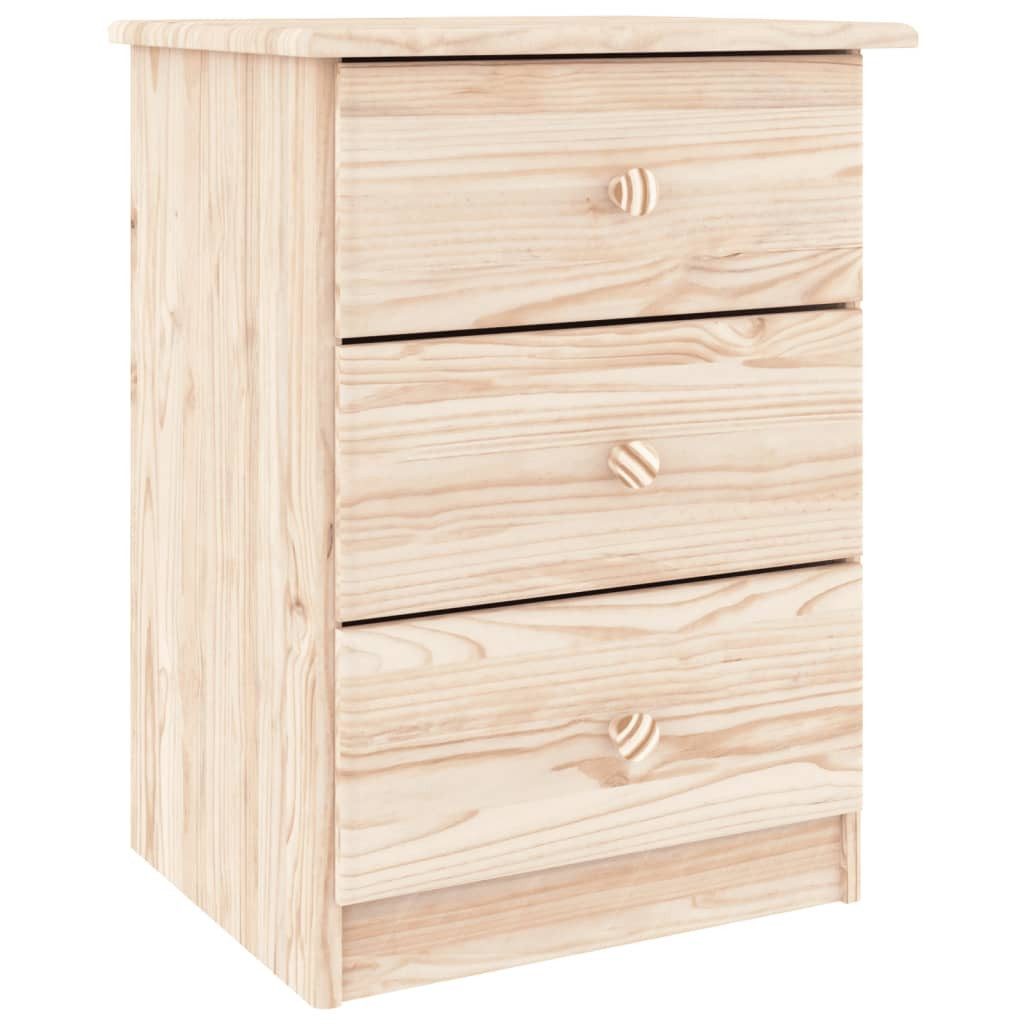 vidaXL Nachttisch Nachttisch ALTA Natur 41x35x55,5 cm Massivholz Kiefer (1-St)