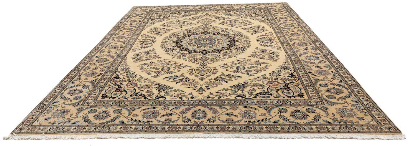 Wollteppich Nain 9la Medaillon Beige 346 x 249 cm, morgenland, rechteckig, Höhe: 6 mm, Unikat mit Zertifikat