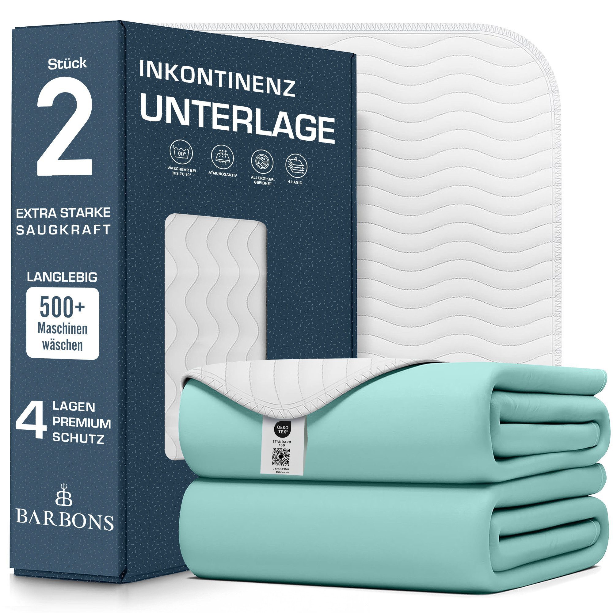 Inkontinenzauflage wasserdichte Matratzenauflage, Inkontinenzunterlage waschbar