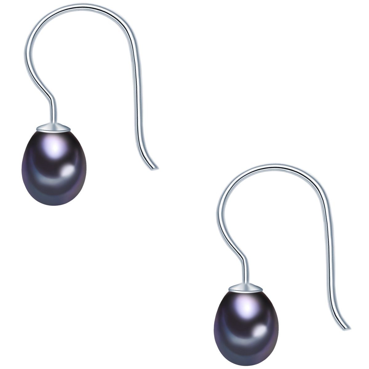 Valero Pearls Perlenohrringe silber, aus Süßwasser-Zuchtperlen
