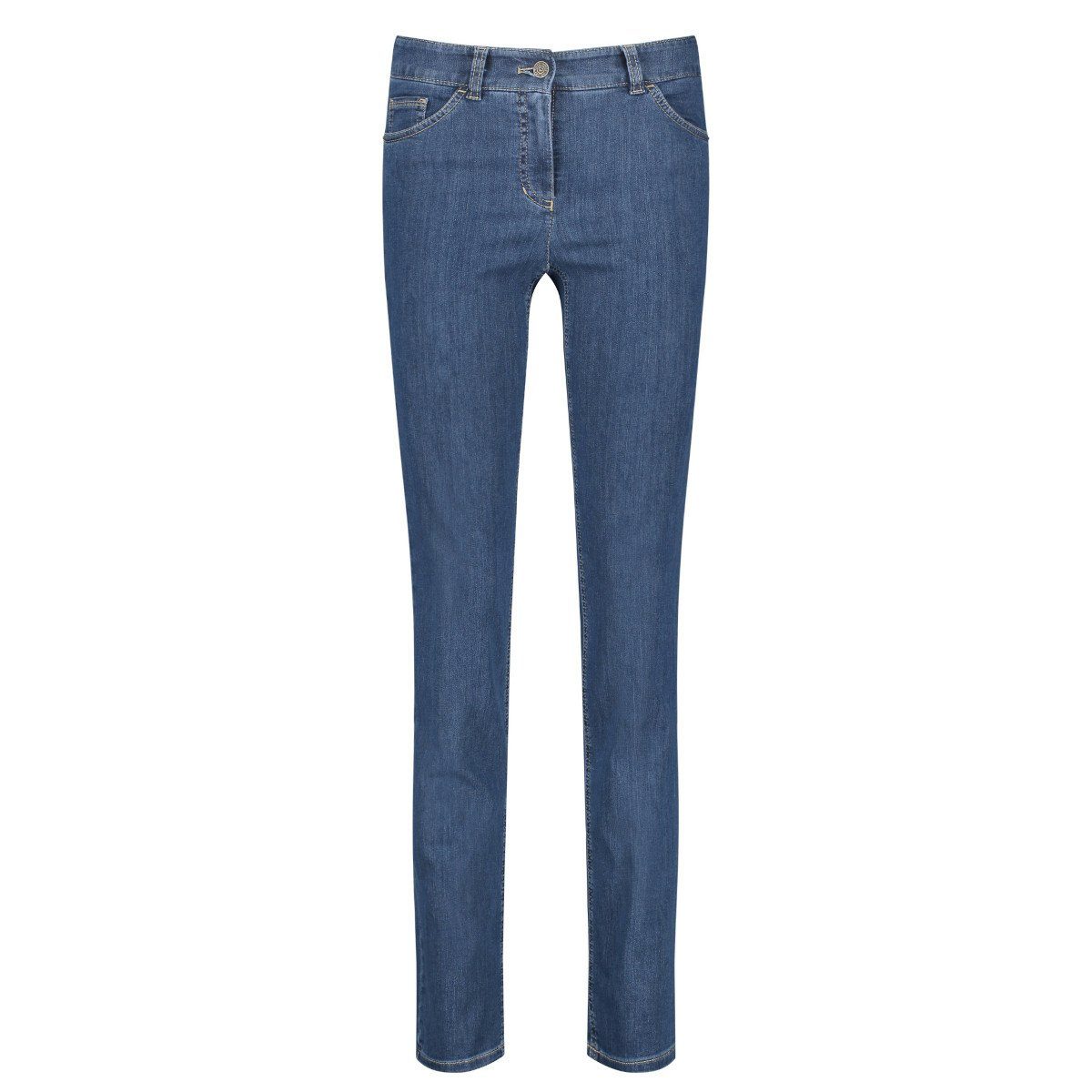 GERRY WEBER 5-Pocket-Jeans Best4ME Slim Fit Organic Cotton (92150-67850) von Gerry Weber blue denim (87300)