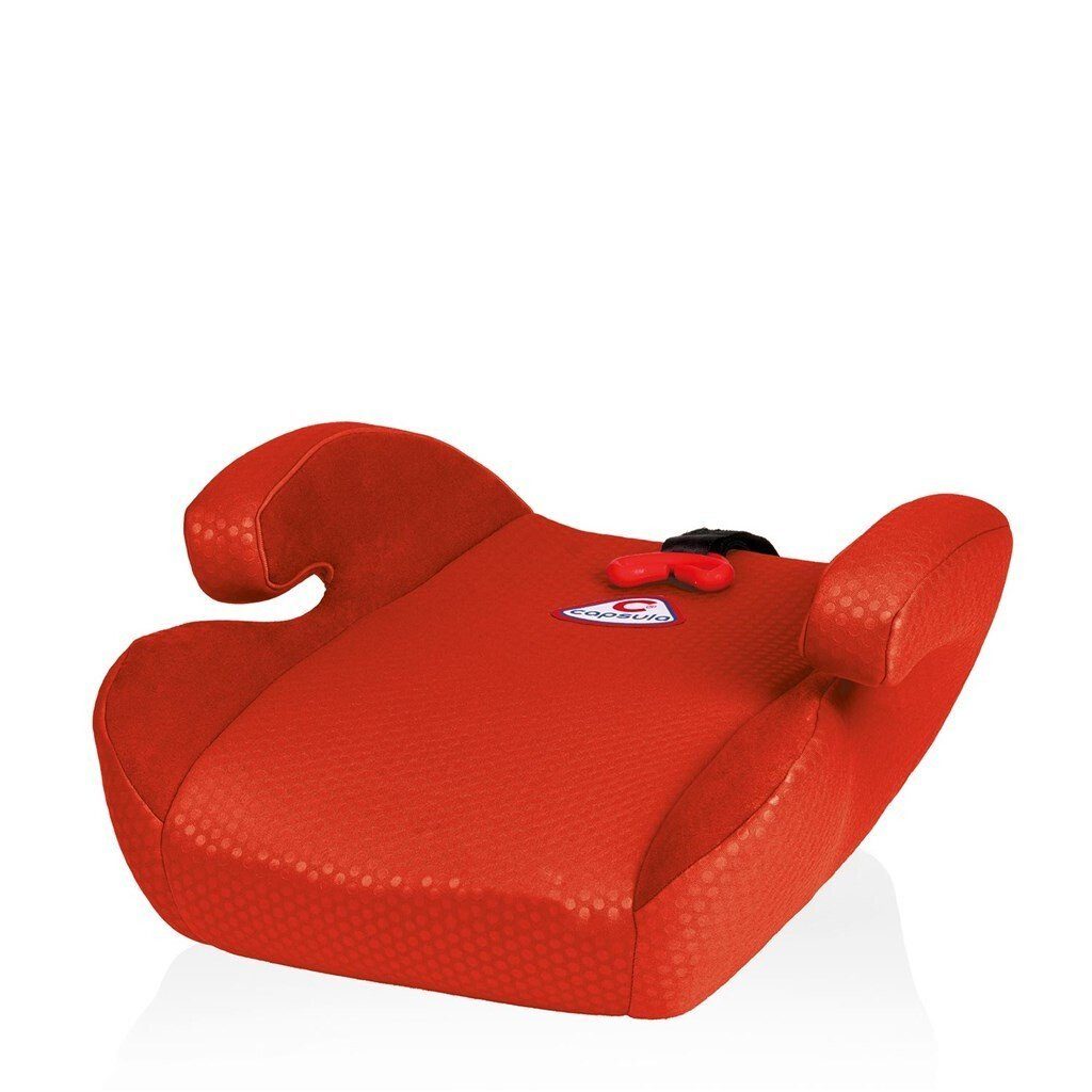 Kindersitzerhöhung rot mit Sitzerhöhung Gurtführung capsula® (15-36kg) Autokindersitz