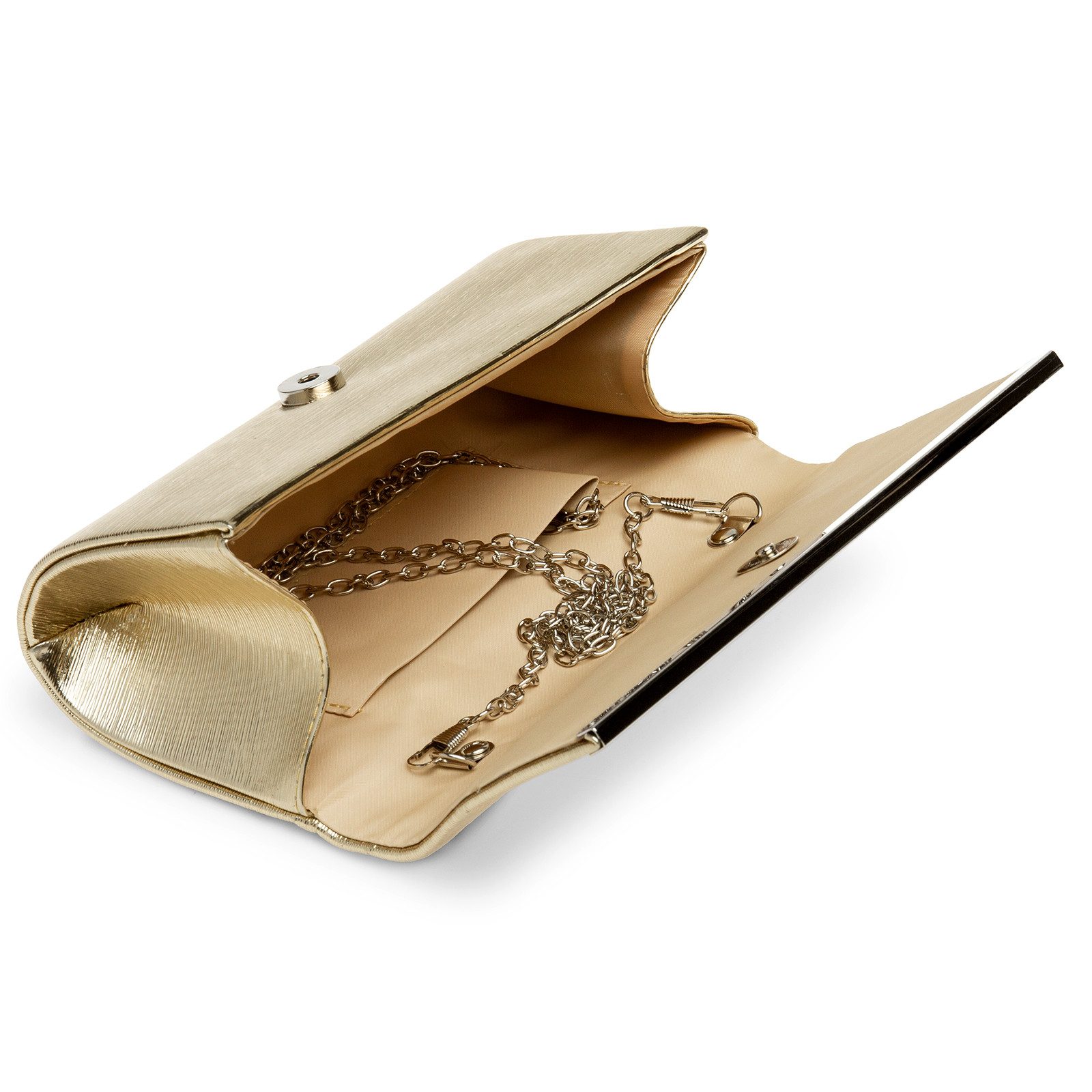 Caspar Clutch TA505 elegante Damen Glanz Abendtasche