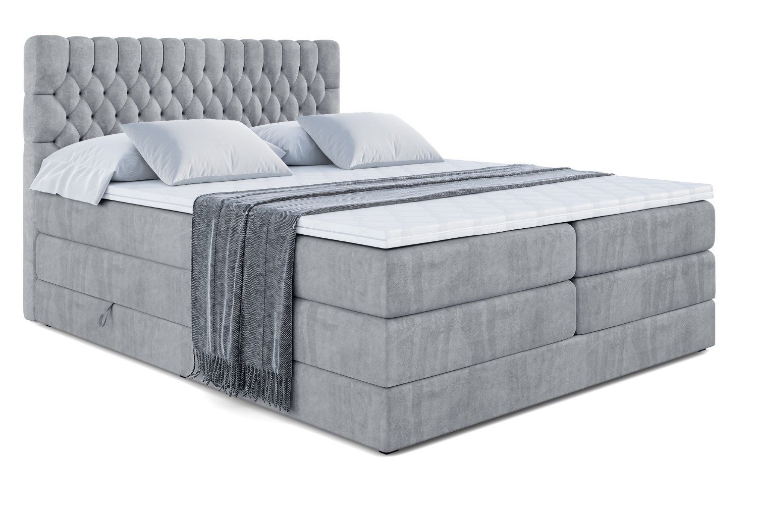 ALTDECOR Boxspringbett SERENE KING (Multipocket-Matratze H4, günstig online kaufen