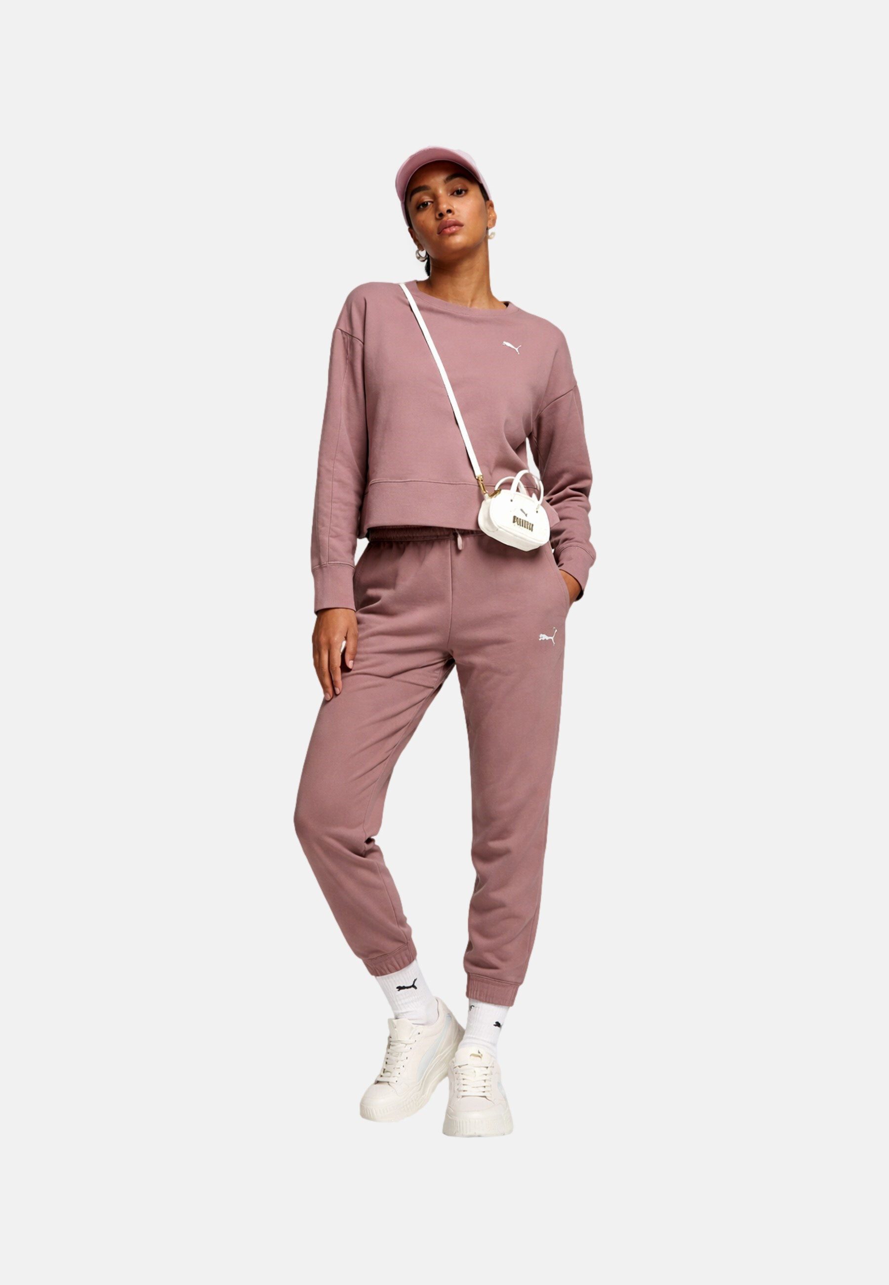 PUMA Sweathose Sweathose ESS SCRIPT Comfort Jogginghosen (1-tlg)