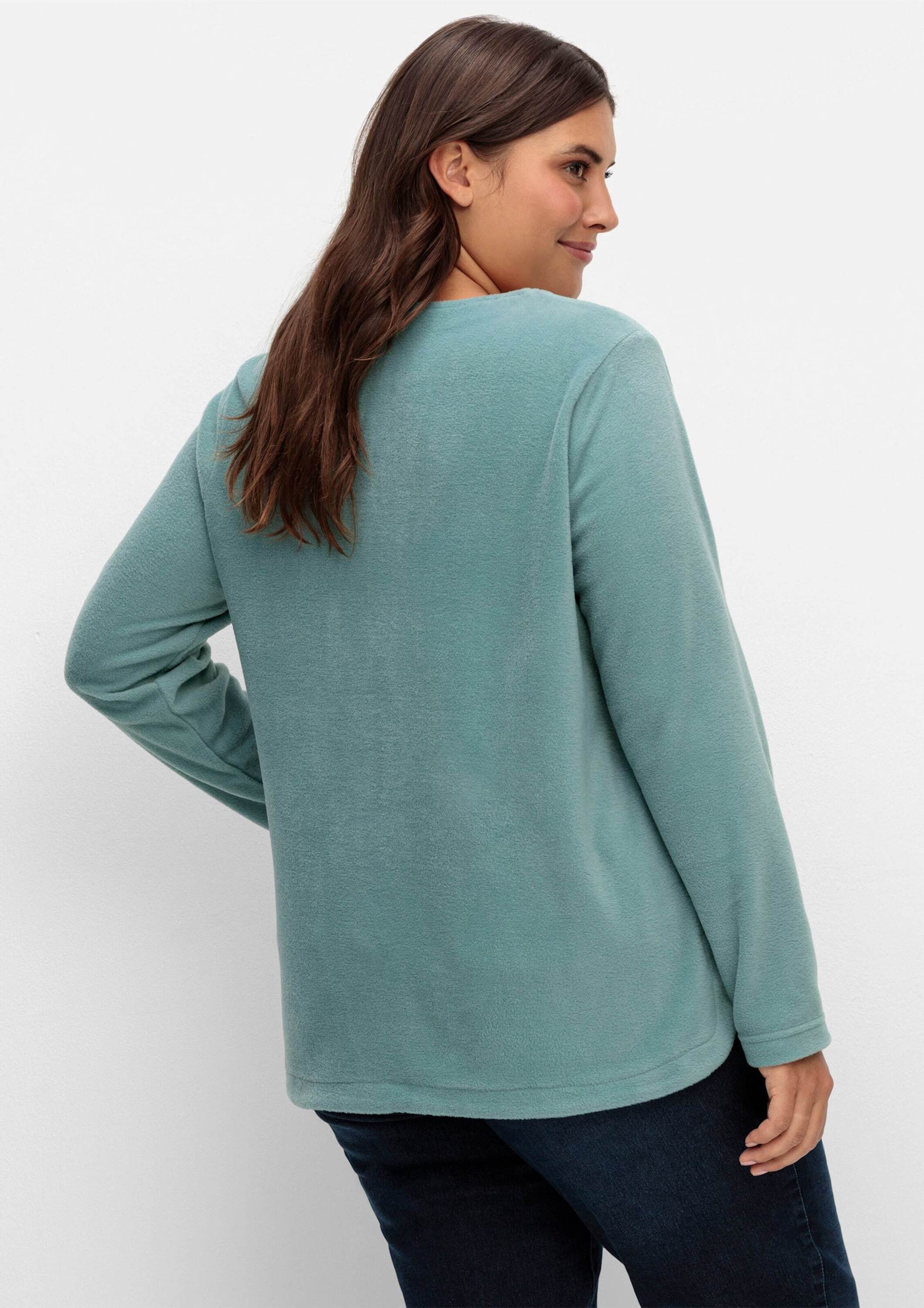 Sieh an! Fleeceshirt Fleece-Shirt Langarm Länge ca. 70 cm – Bild 2 von 4