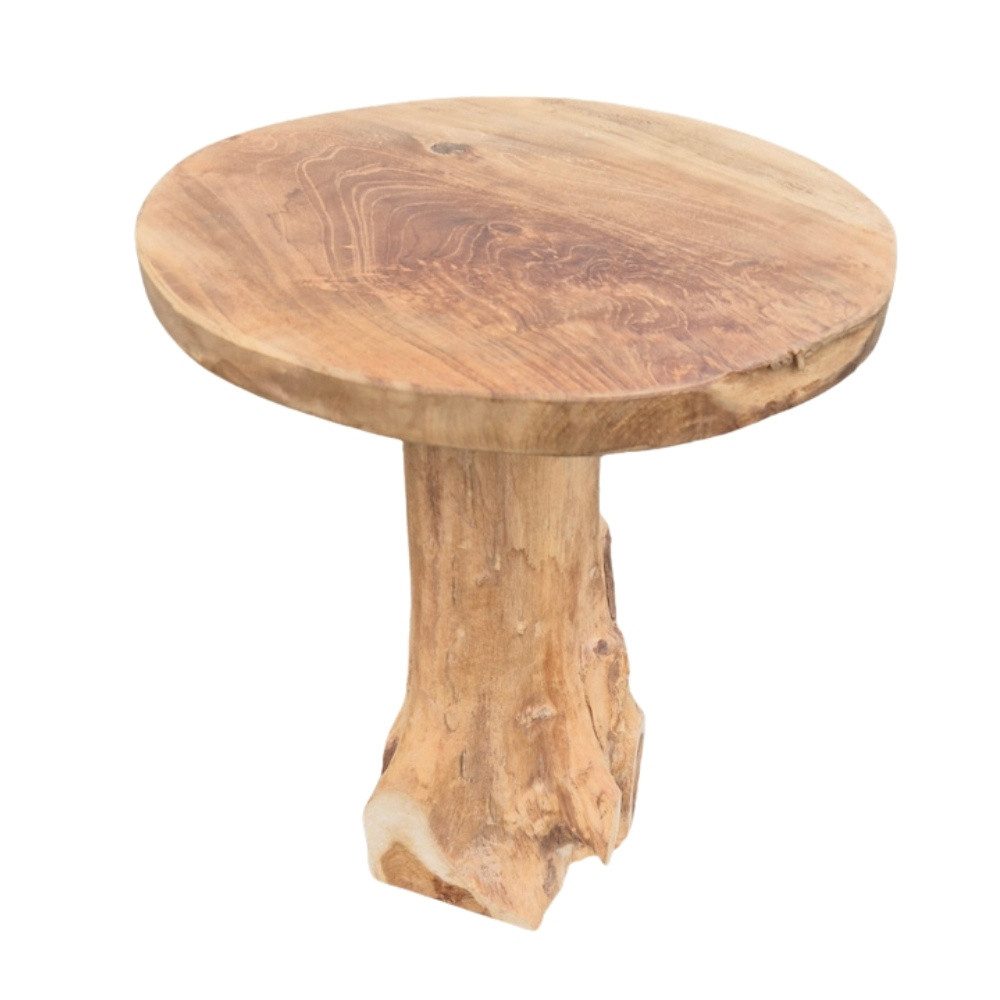 LebensWohnArt Beistelltisch Massiver Beistelltisch FUNGO 40cm Teakholz. € 99,90