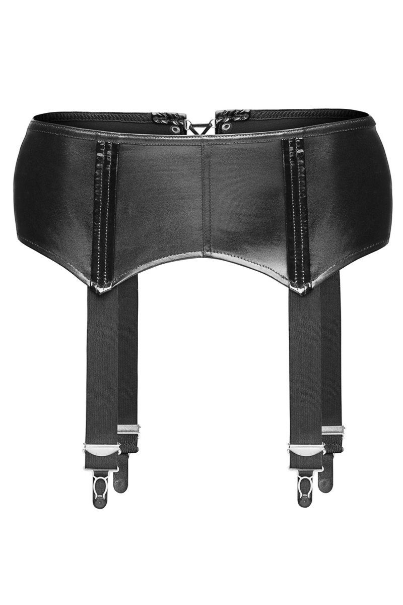 Noir Handmade Ремень для чулков, Strumpfhaltergürtel in schwarz - S