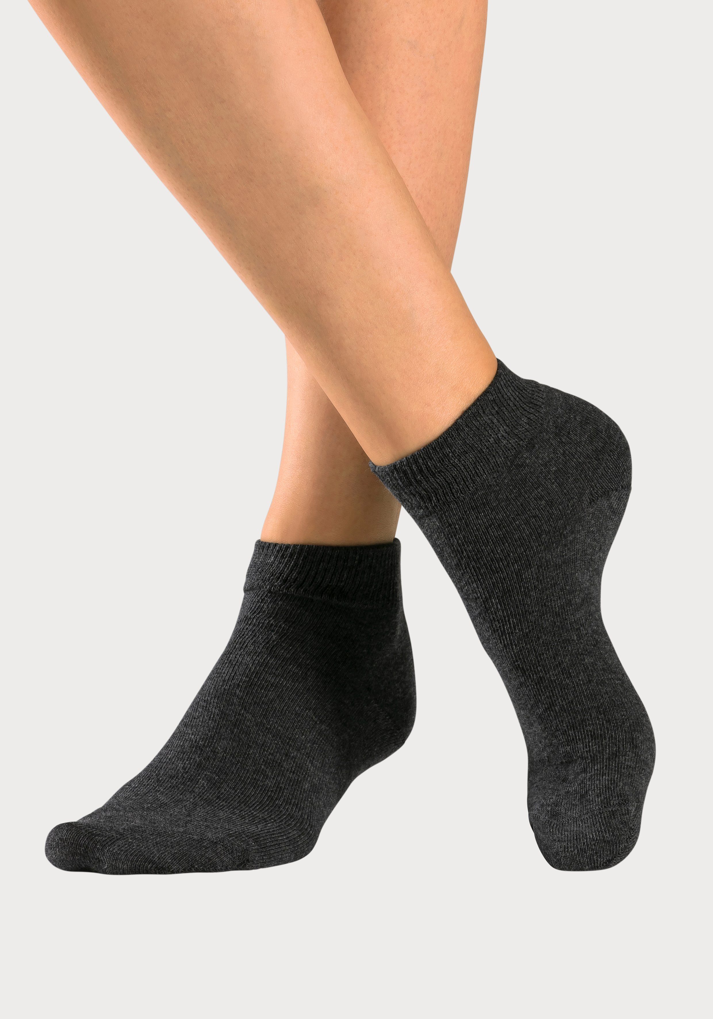 H.I.S Kurzsocken Damen Herren Kurzschaft Socken (Packung, 10-Paar, Großpackung 35-38 bis 43-46) mit eingestrickten Symbolen, leicht zum sortieren – Bild 5 von 5